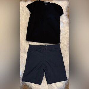 Cat &jack Black T-Shirt and Navy Shorts kids boys children rain